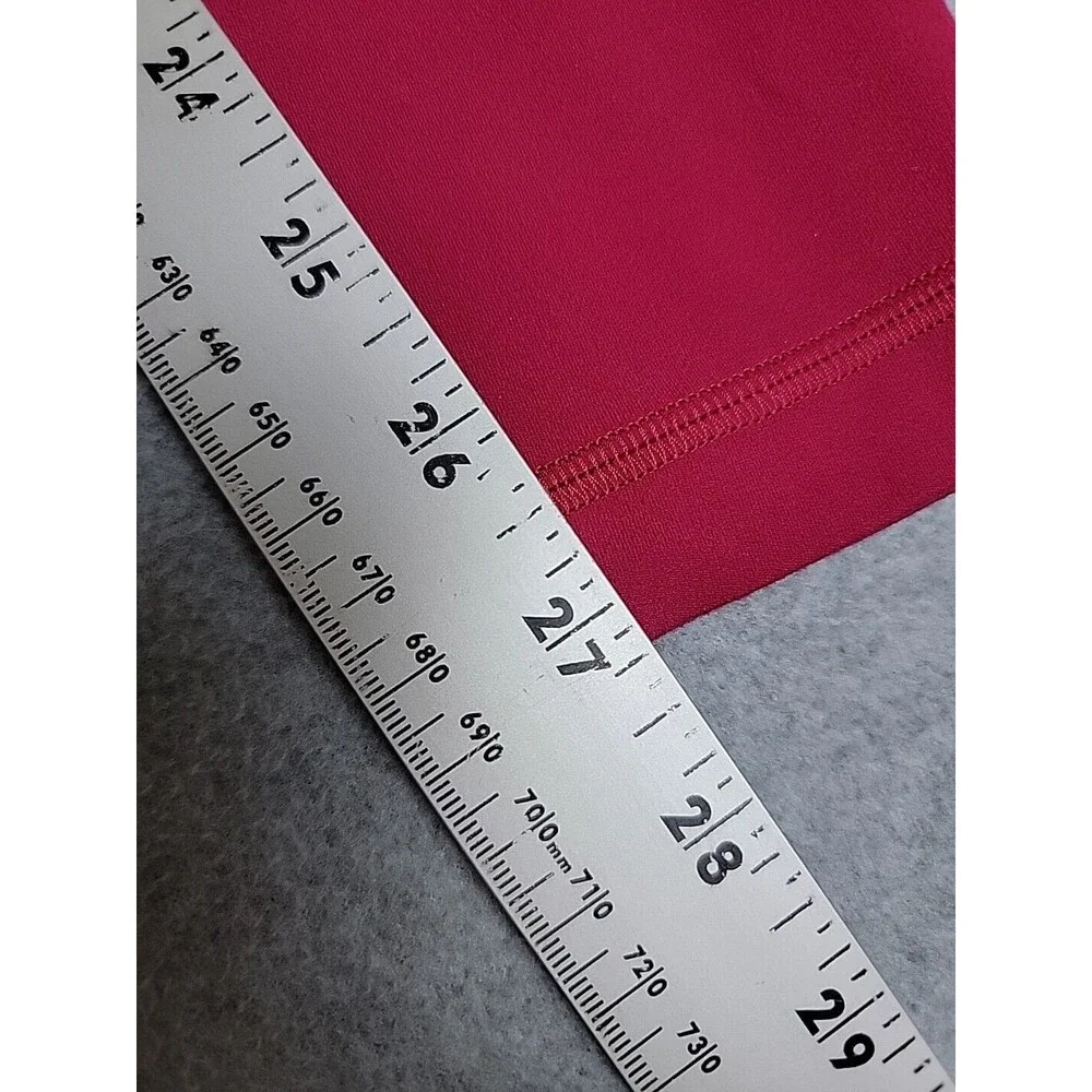 Lululemon Leggings Womens 4 30x21 Cropped‎ Hot Pink Athletic Running Stretch - Picture 6 of 10